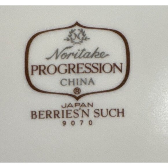Noritake Dessert Plates Progression China Berries N Such #9070 Set Of 6 - Picture 6 of 11